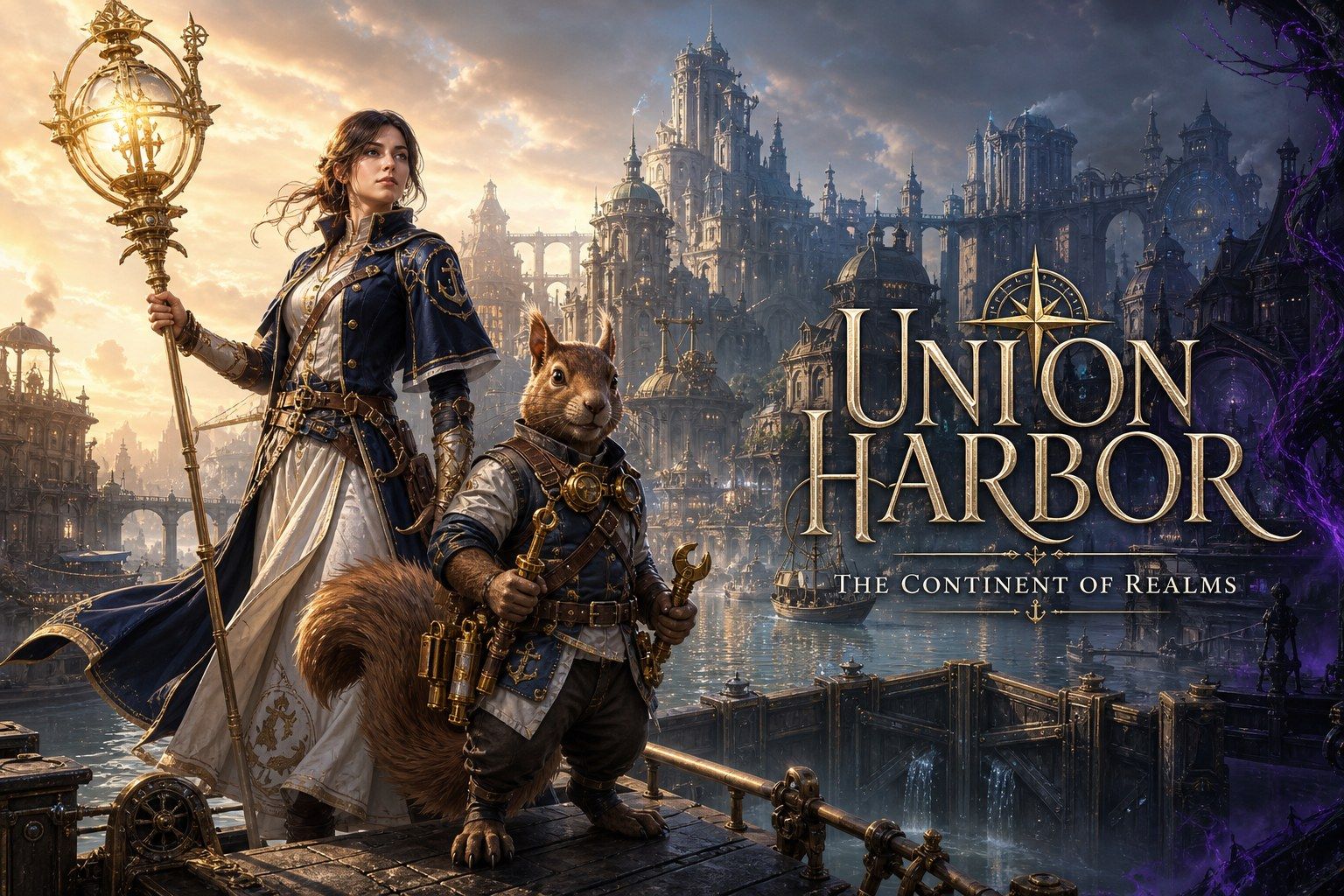 Union Harbor: The Continent of Realms key art